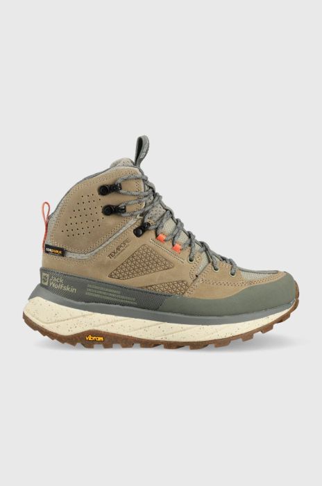 Черевики Jack Wolfskin Terraquest Texapore Mid жіночі колір зелений