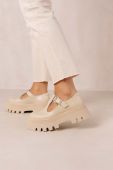 Шкіряні туфлі Alohas Diane жіночі колір бежевий на платформі S00335.56 Шкіряні туфлі Alohas Diane жіночі колір бежевий на платформі S00335.56