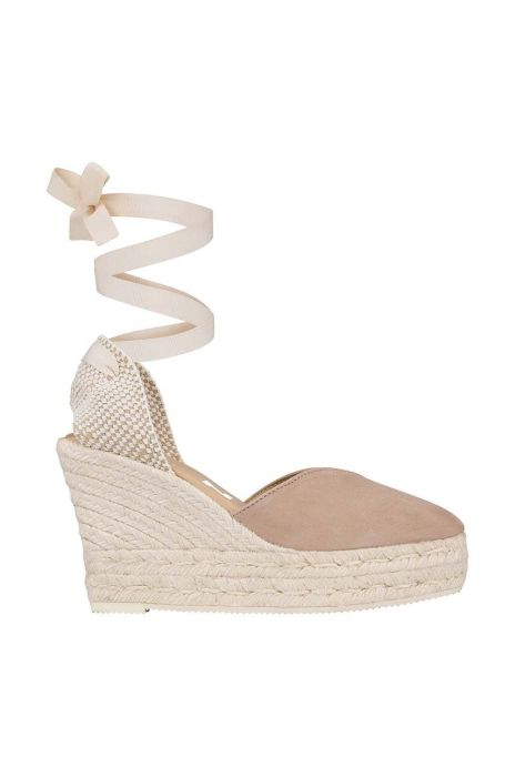 Замшеві еспадрилі Manebi Heart-Shaped Wedge Espadrilles колір коричневий W 1.9 WH Замшеві еспадрилі Manebi Heart-Shaped Wedge Espadrilles колір коричневий W 1.9 WH