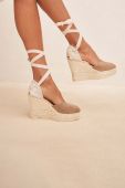 Замшеві еспадрилі Manebi Heart-Shaped Wedge Espadrilles колір коричневий W 1.9 WH Замшеві еспадрилі Manebi Heart-Shaped Wedge Espadrilles колір коричневий W 1.9 WH