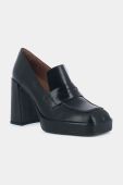 Шкіряні туфлі Jonak BILLE CUIR колір чорний каблук блок 3100159 Шкіряні туфлі Jonak BILLE CUIR колір чорний каблук блок 3100159