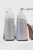 Туфлі Steve Madden Charlize-R колір срібний каблук блок SM11002257