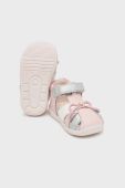 Дитячі шкіряні сандалі Mayoral колір рожевий