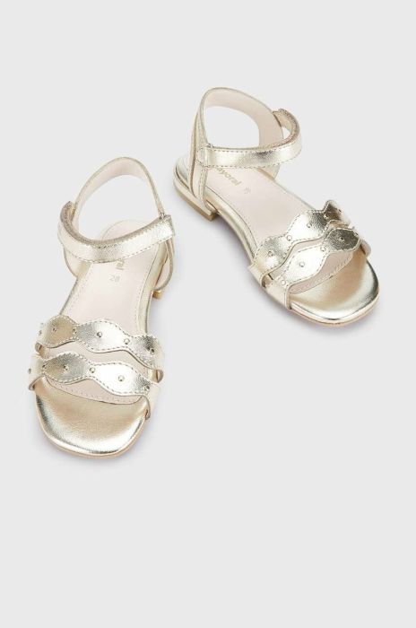 Дитячі шкіряні сандалі Mayoral колір золотий (3061792) Дитячі шкіряні сандалі Mayoral колір золотий (3061792)