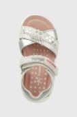 Дитячі шкіряні сандалі Biomecanics колір срібний (3039516)