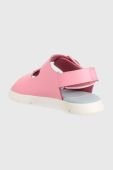 Дитячі шкіряні сандалі Camper Oruga колір рожевий (3164900)