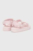 Дитячі сандалі Polo Ralph Lauren колір рожевий