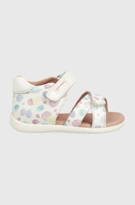 Дитячі шкіряні сандалі Garvalin колір білий (3014296) Дитячі шкіряні сандалі Garvalin колір білий (3014296)