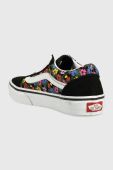 Дитячі кеди Vans UY Old Skool FLRL BLKWH колір чорний