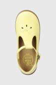Дитячі шкіряні балетки Pom D'api колір жовтий (3176267)