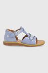 Дитячі шкіряні сандалі Pom D'api колір блакитний (3251021)
