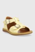 Дитячі шкіряні сандалі Pom D'api колір жовтий (3247810) Дитячі шкіряні сандалі Pom D'api колір жовтий (3247810)