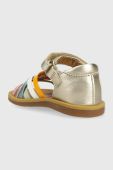 Дитячі шкіряні сандалі Pom D'api колір золотий (3007051) Дитячі шкіряні сандалі Pom D'api колір золотий (3007051)