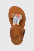 Дитячі шкіряні сандалі Pom D'api колір коричневий (3279302) Дитячі шкіряні сандалі Pom D'api колір коричневий (3279302)
