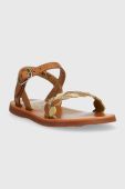 Дитячі шкіряні сандалі Pom D'api колір коричневий (2988291) Дитячі шкіряні сандалі Pom D'api колір коричневий (2988291)