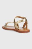 Дитячі шкіряні сандалі Pom D'api колір золотий (3207376)