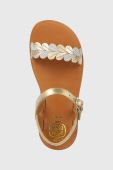 Дитячі шкіряні сандалі Pom D'api колір золотий (3207386) Дитячі шкіряні сандалі Pom D'api колір золотий (3207386)