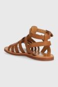 Дитячі шкіряні сандалі Pom D'api колір коричневий (3207395)