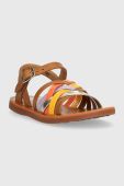 Дитячі шкіряні сандалі Pom D'api колір коричневий (2988302) Дитячі шкіряні сандалі Pom D'api колір коричневий (2988302)