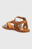 Дитячі шкіряні сандалі Pom D'api колір коричневий (3006949) Дитячі шкіряні сандалі Pom D'api колір коричневий (3006949)