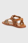 Дитячі шкіряні сандалі Pom D'api колір коричневий (3170502)