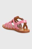 Дитячі шкіряні сандалі Pom D'api колір рожевий (3207419)