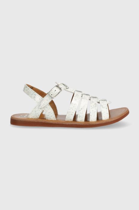 Дитячі шкіряні сандалі Pom D'api колір білий (3279310) Дитячі шкіряні сандалі Pom D'api колір білий (3279310)