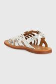 Дитячі шкіряні сандалі Pom D'api колір золотий (3000574) Дитячі шкіряні сандалі Pom D'api колір золотий (3000574)