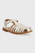 Дитячі шкіряні сандалі Pom D'api колір золотий (3000582) Дитячі шкіряні сандалі Pom D'api колір золотий (3000582)