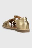 Дитячі шкіряні сандалі Pom D'api колір золотий (2988370)