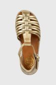 Дитячі шкіряні сандалі Pom D'api колір золотий (2988370)