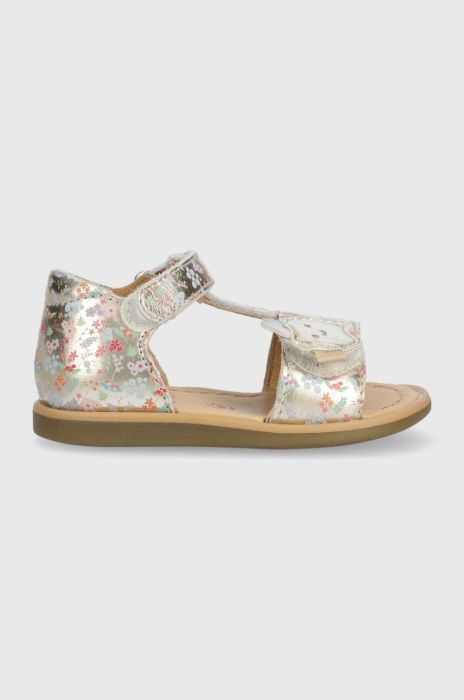 Дитячі шкіряні сандалі Shoo Pom колір золотий (3207432) Дитячі шкіряні сандалі Shoo Pom колір золотий (3207432)