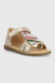 Дитячі шкіряні сандалі Shoo Pom колір золотий (3207455)