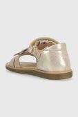 Дитячі шкіряні сандалі Shoo Pom колір золотий (3207455)