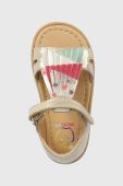 Дитячі шкіряні сандалі Shoo Pom колір золотий (3207455)