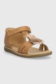 Дитячі шкіряні сандалі Shoo Pom колір коричневий (3279326) Дитячі шкіряні сандалі Shoo Pom колір коричневий (3279326)