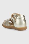 Дитячі шкіряні сандалі Shoo Pom колір золотий (3207486)
