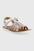 Дитячі шкіряні сандалі Shoo Pom колір срібний (3245095) Дитячі шкіряні сандалі Shoo Pom колір срібний (3245095)