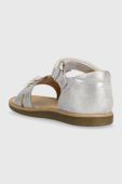 Дитячі замшеві сандалі Shoo Pom колір срібний (3279408) Дитячі замшеві сандалі Shoo Pom колір срібний (3279408)