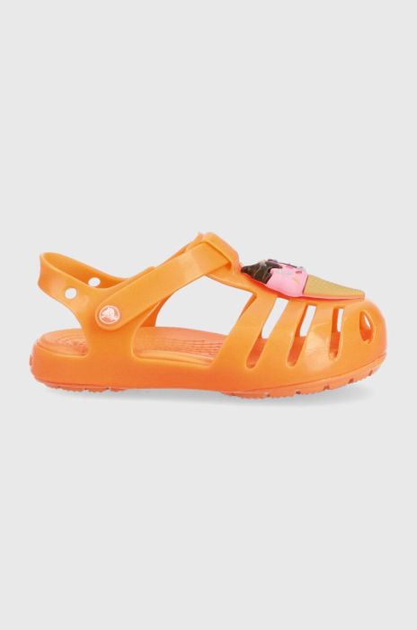 Дитячі сандалі Crocs ISABELLA CHARM SANDAL колір помаранчевий Дитячі сандалі Crocs ISABELLA CHARM SANDAL колір помаранчевий
