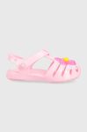 Дитячі сандалі Crocs ISABELLA CHARM SANDAL колір рожевий