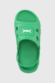 Дитячі шльопанці United Colors of Benetton колір зелений Дитячі шльопанці United Colors of Benetton колір зелений