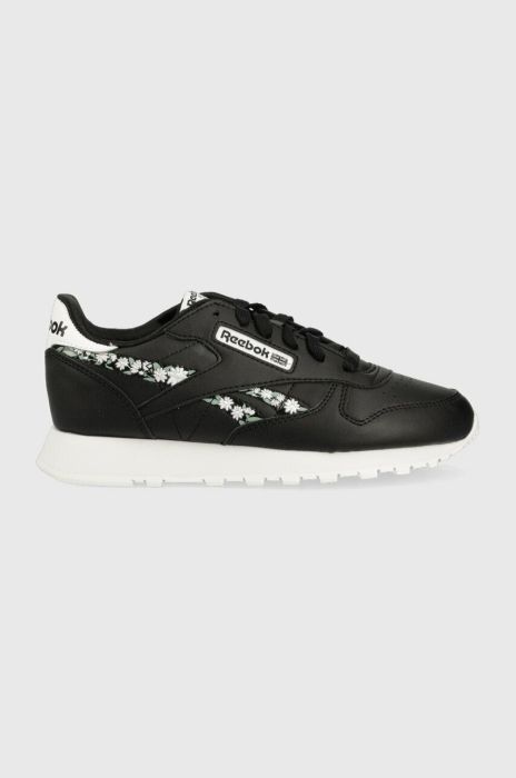 Дитячі кросівки Reebok Classic CL LTHR колір чорний (3017337)