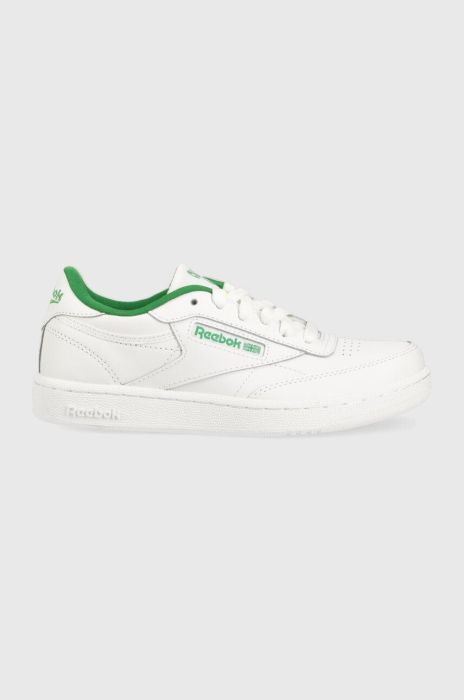 Дитячі шкіряні кросівки Reebok Classic CLUB C колір білий