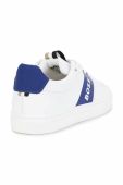 Дитячі шкіряні кросівки BOSS колір білий