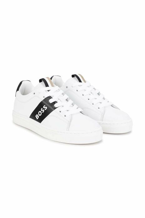 Дитячі шкіряні кросівки BOSS колір чорний (3062092) Дитячі шкіряні кросівки BOSS колір чорний (3062092)
