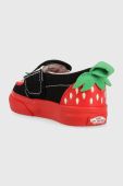 Дитячі кеди Vans Slip On V Berry DRDBL колір чорний Дитячі кеди Vans Slip On V Berry DRDBL колір чорний