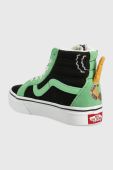 Дитячі кеди Vans SK8 Hi Reissue Side Zip S MINIM колір чорний Дитячі кеди Vans SK8 Hi Reissue Side Zip S MINIM колір чорний
