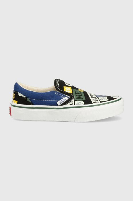 Дитячі кеди Vans Classic Slip On VR3 HPPY DKPRP колір блакитний