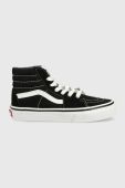 Дитячі кеди Vans UY SK8 Hi BLACK/TRUE WHIT колір чорний Дитячі кеди Vans UY SK8 Hi BLACK/TRUE WHIT колір чорний